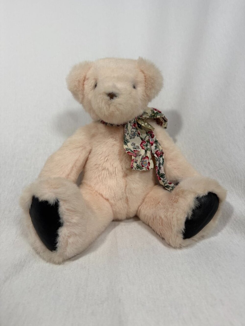 Gund Vintage 1992 Victorias Secret Teddy Bear Pink Plush 12" Heart Tag Bow